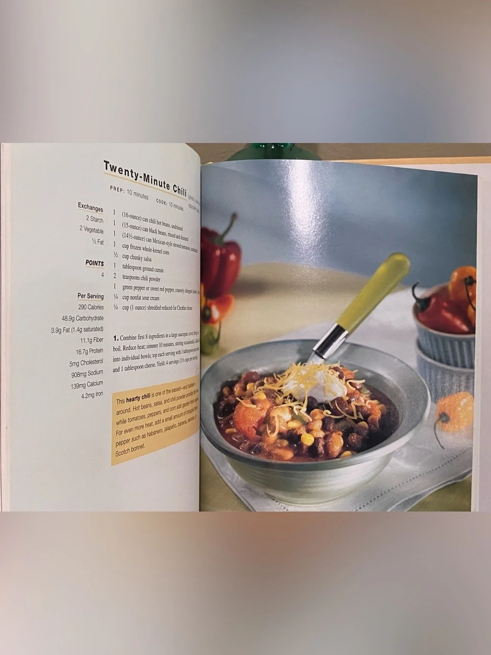 Weight Watchers Quick, Light & Healthy Cookbook, Hardback, vintage